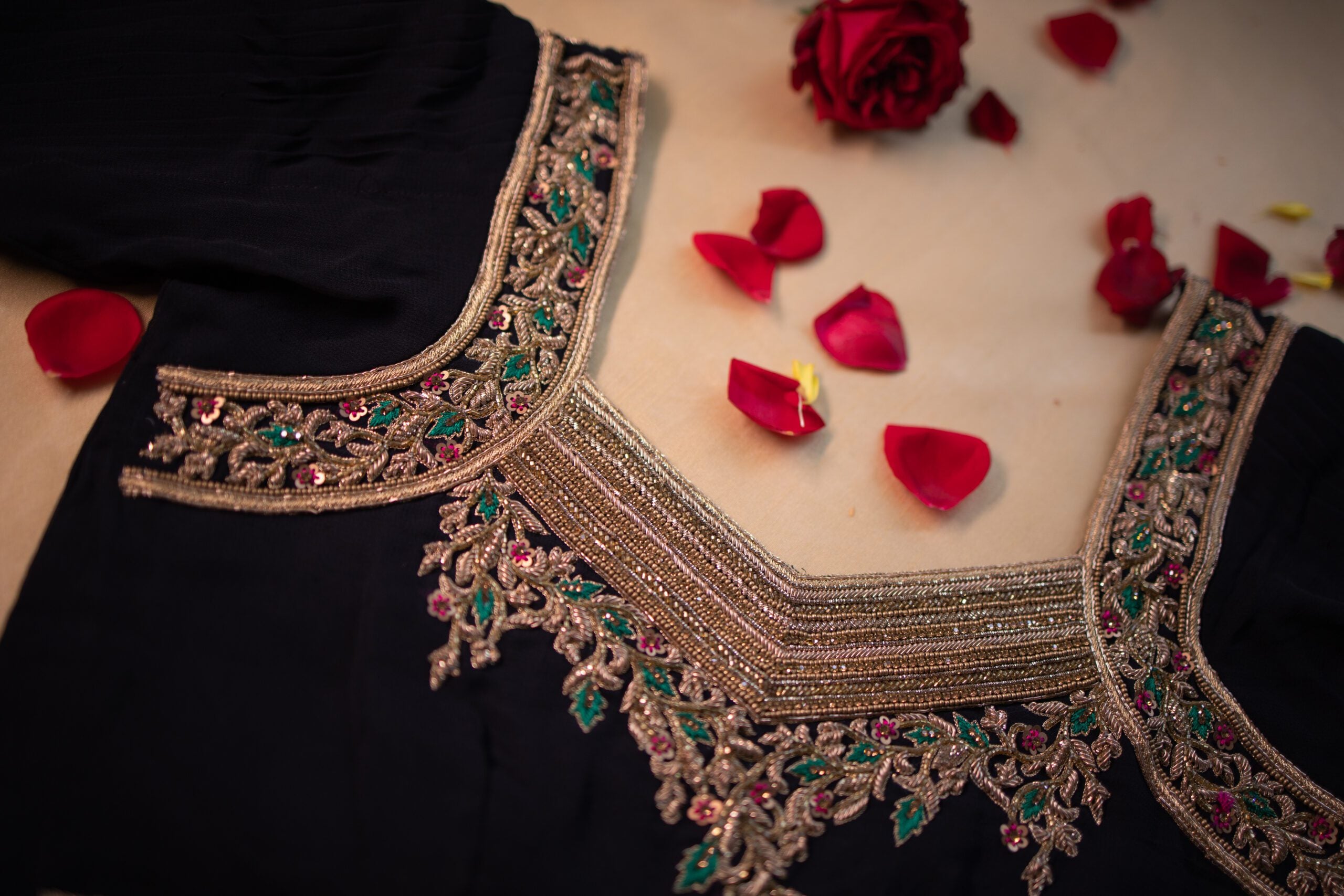 Sharvya Hand Embroidered Designer Blouse - Kizmit Designs Store