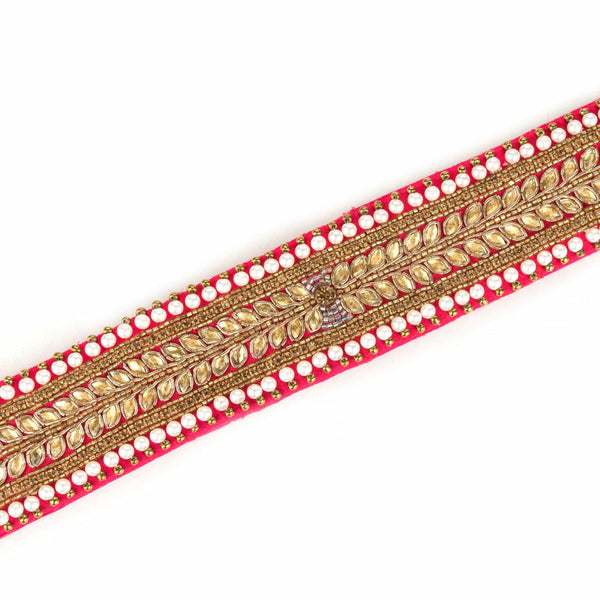 Golden Leaf Saree Belt