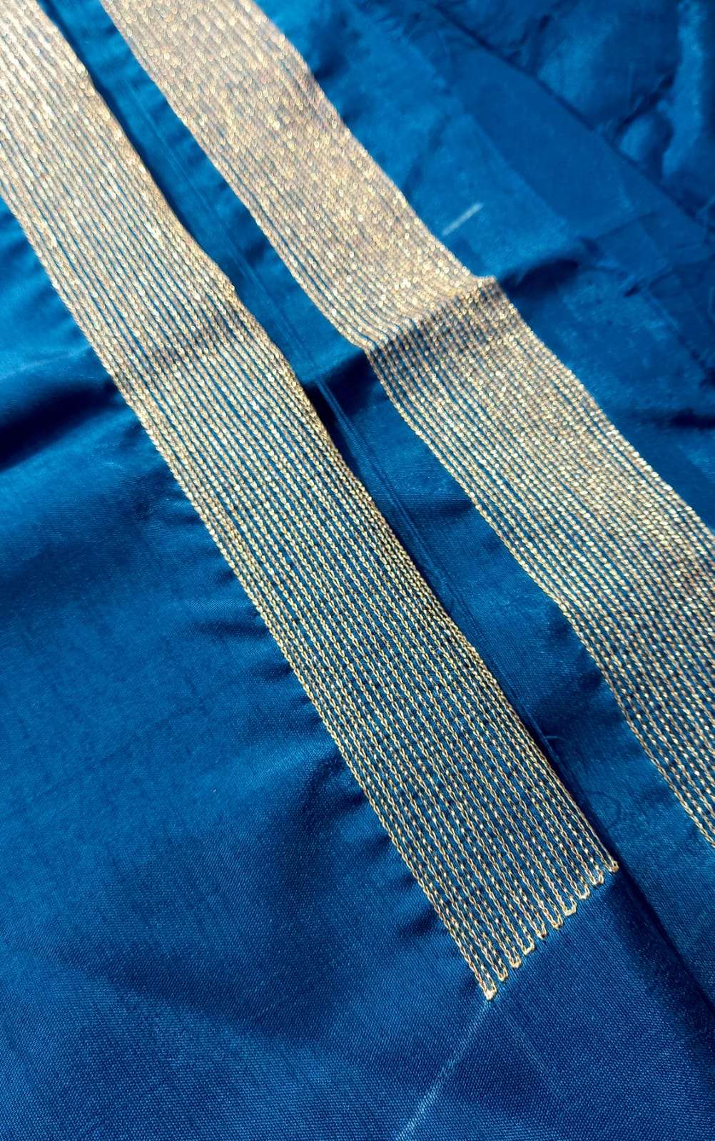 Midnight Mayur Blue Unstitched Cord-Suit