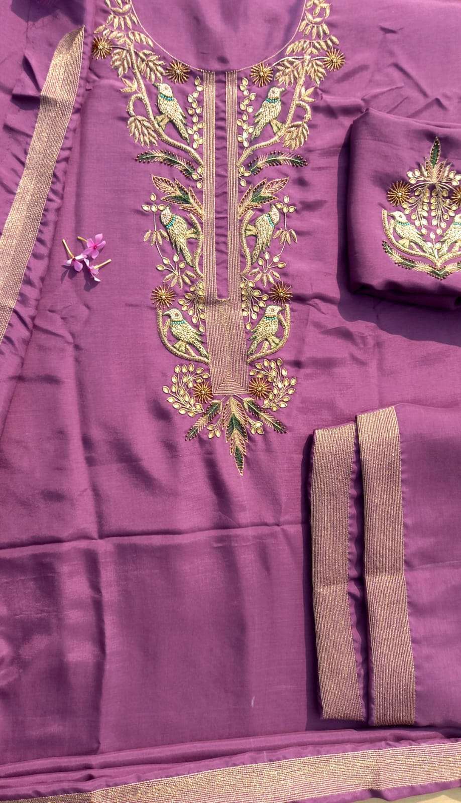 Blush Lavender Unstitched Cord Suit