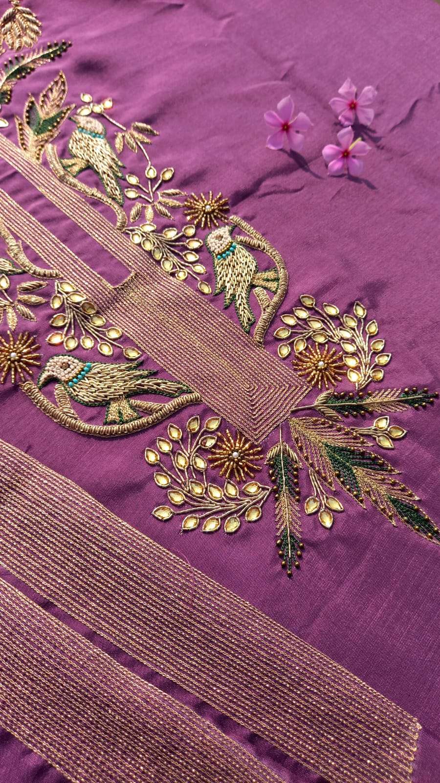 Blush Lavender Unstitched Cord Suit