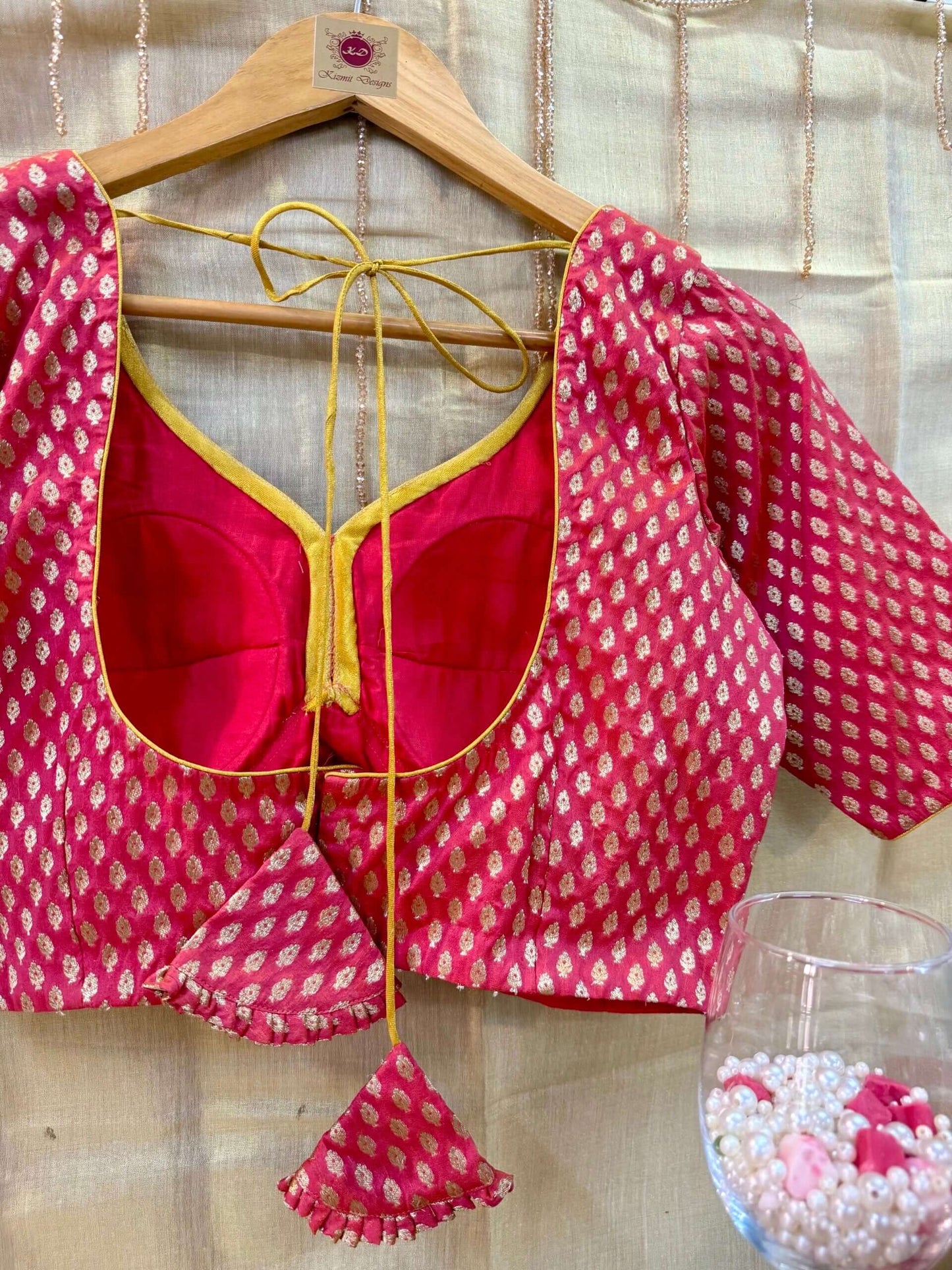 Rumaira Hand Embroidered Designer Blouse.