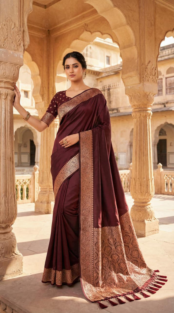 Banarasi Soft Silk Sarees by Kizmit Designs
