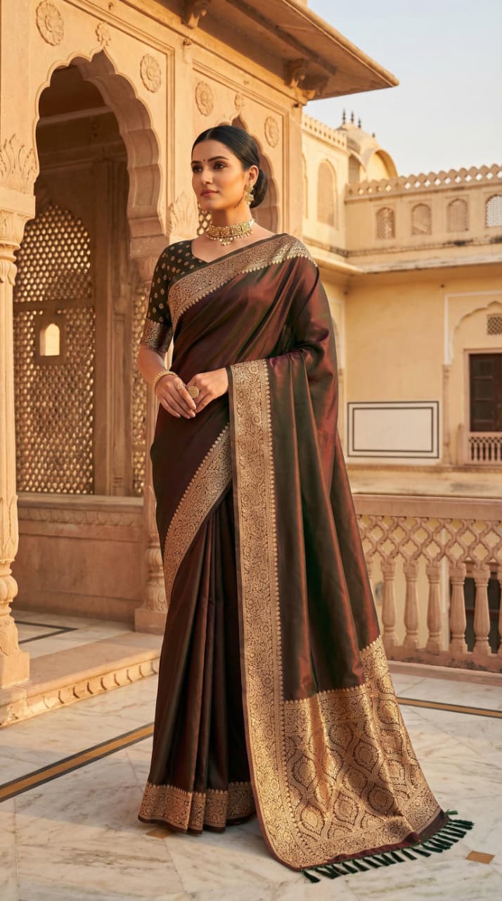 Banarasi Soft Silk Sarees by Kizmit Designs