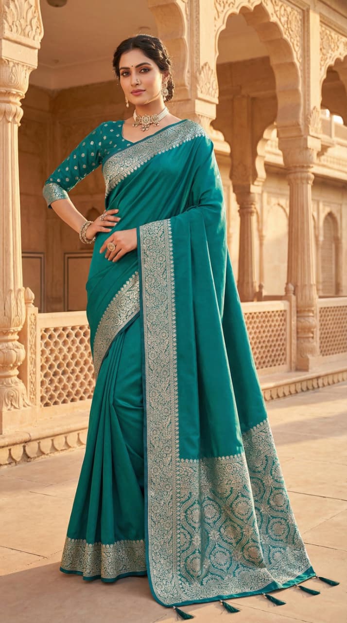 Banarasi Soft Silk Sarees by Kizmit Designs