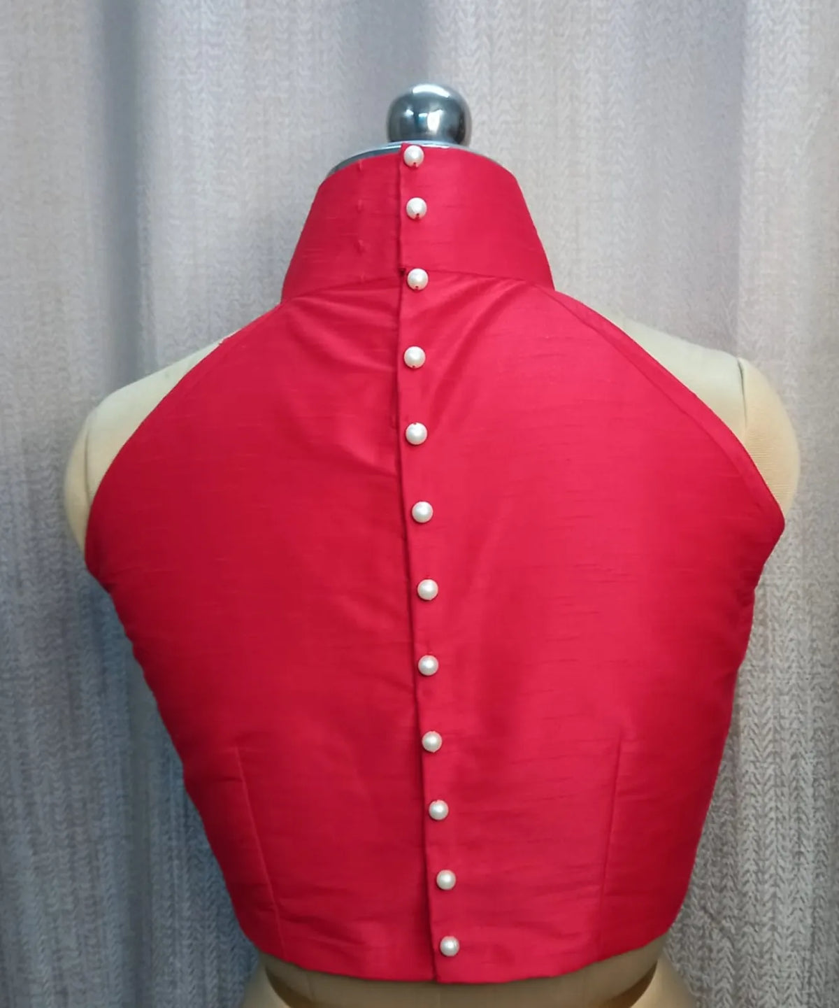 Lal Sindhoori Halter Blouse