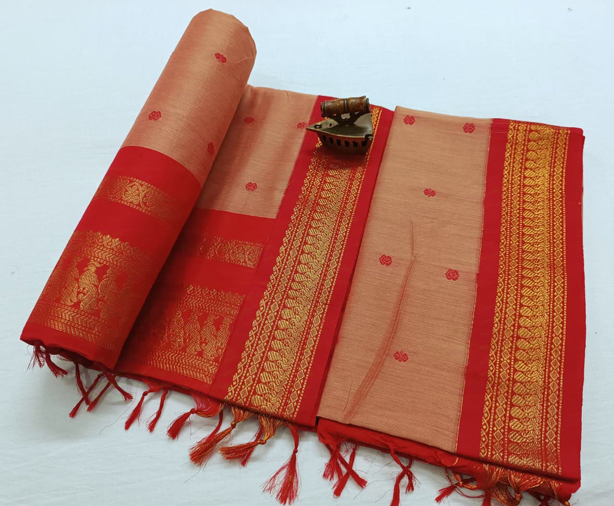 Latika – Gadwal Paithani Saree | Cotton Silk Elegance