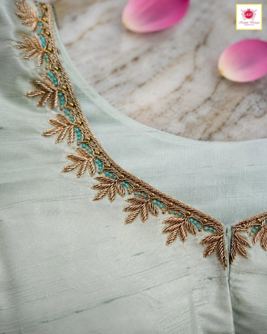 Noor-e-Dabka Blouse - Rani Pink