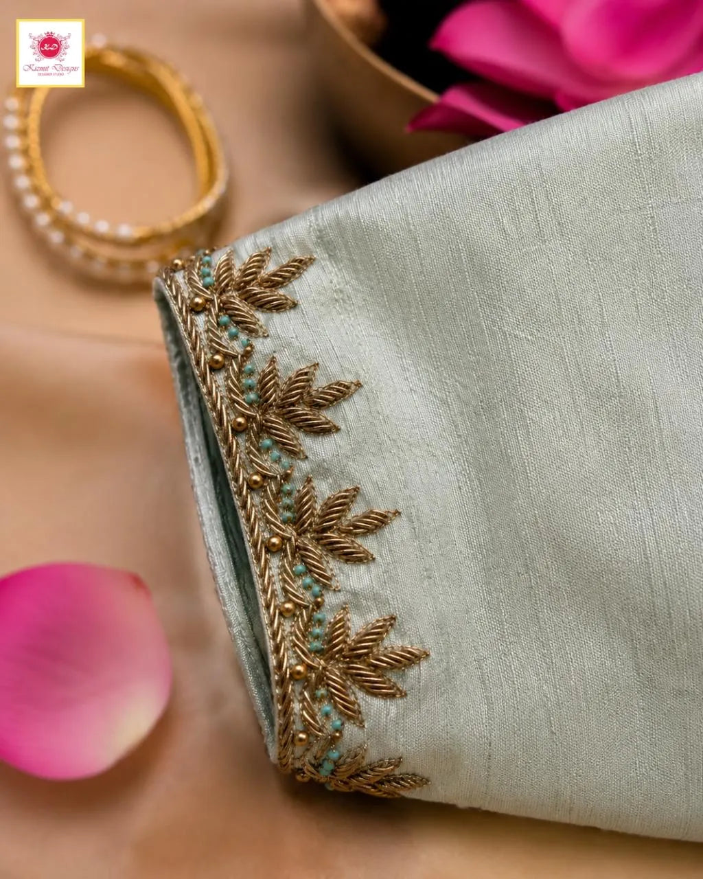 Noor-e-Dabka Blouse - Rani Pink