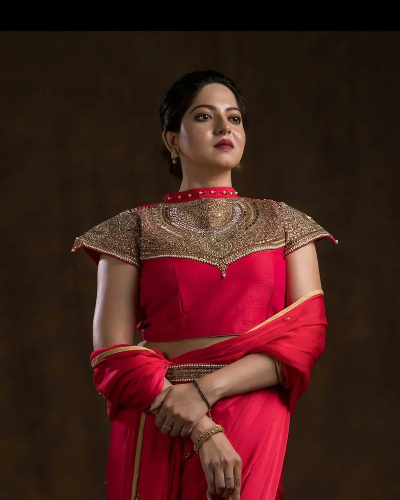 Hand Embroidered Designer Blouses for Sarees & Lehengas