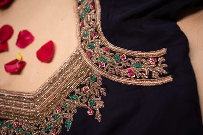 Sharvya Hand Embroidered Designer Blouse.