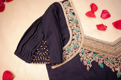 Sharvya Hand Embroidered Designer Blouse.