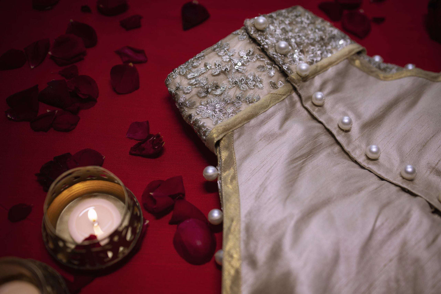 Golden Mehar Designer Blouse By Kizmit.