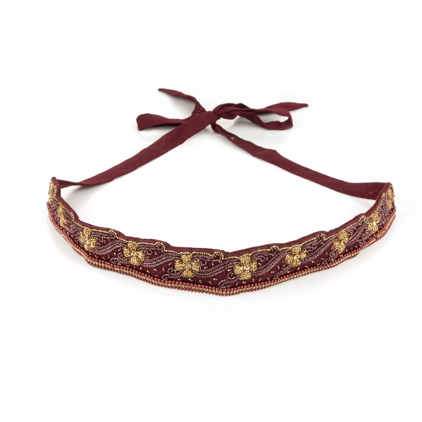 Brown Shade Floral Saree Belt | Shop Now.
