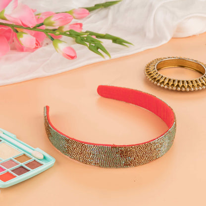 Silver n Gold Rays Headband by Kizmit.