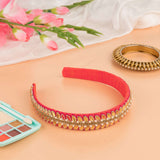 Golden Leaf Headband Regal Embellished Hair Accessory | Kizmit Designs.
