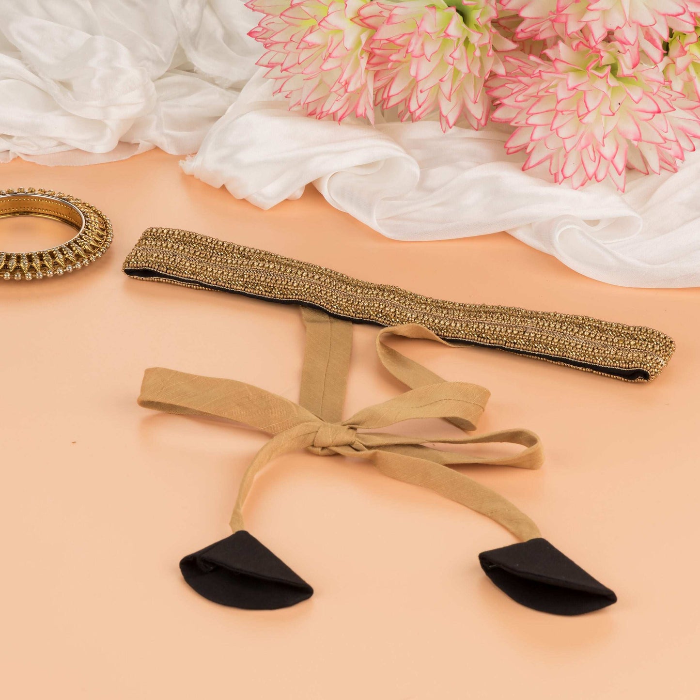 Golden Shade Saree Belt | Shop Now.