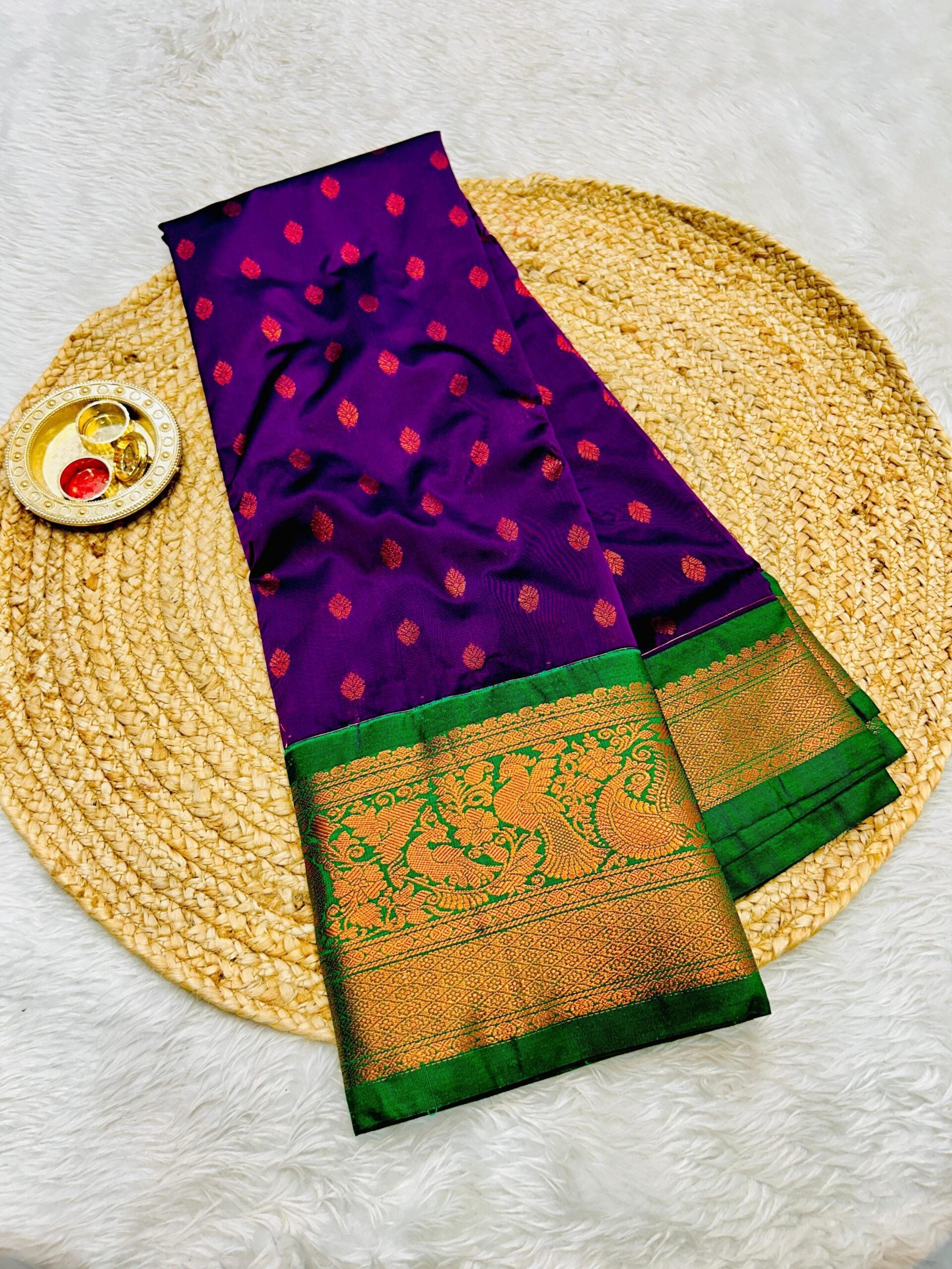 Gadwal Brocode Paithani Wedding Special - Kizmit Designs Store