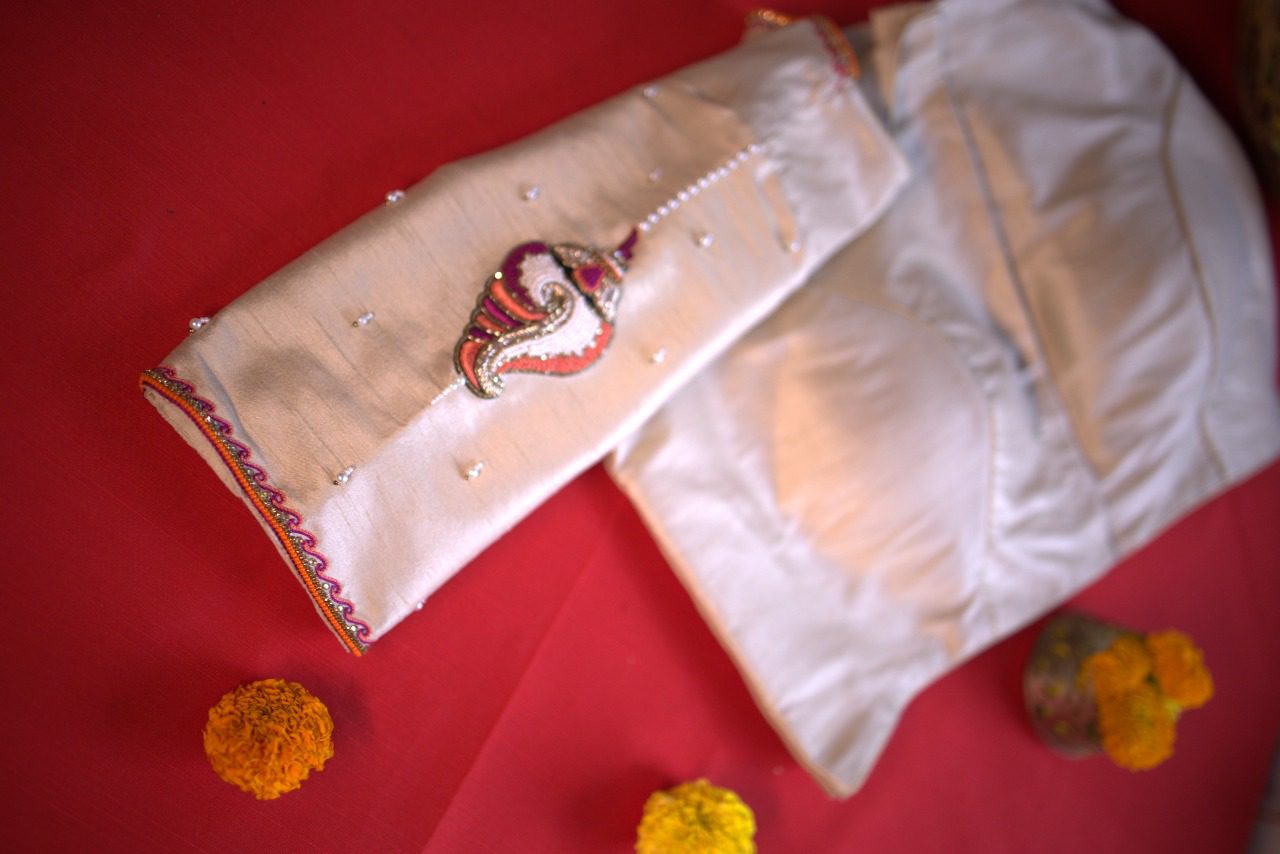 Sankhira Hand Embroidered Blouse.