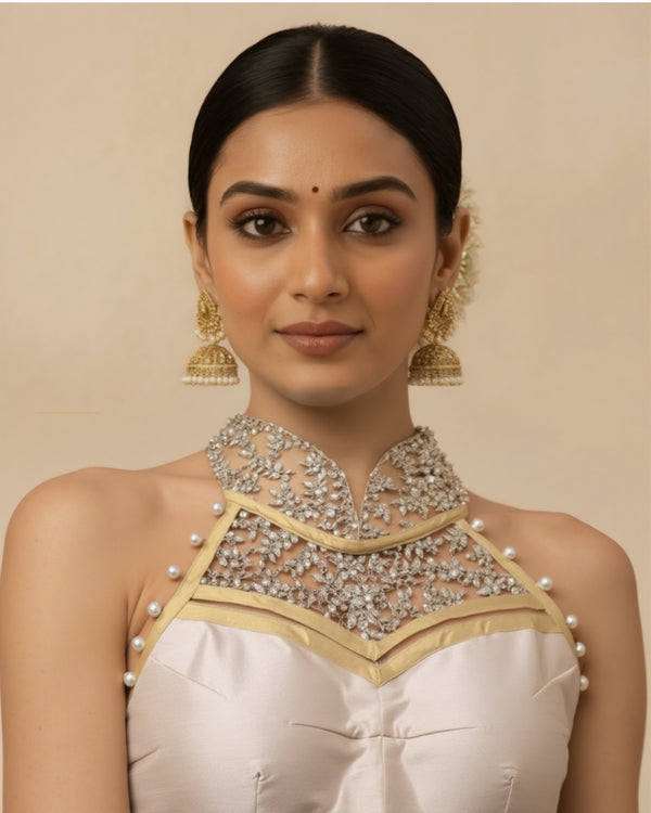 Golden Mehar Designer Blouse By Kizmit