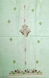 Pistachio Aura Hand Embroidered Unstitched Suit