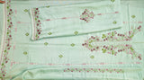 Pistachio Aura Hand Embroidered Unstitched Suit