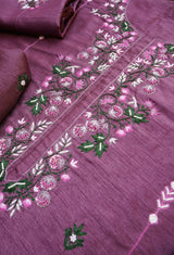 Mousseau Royale Hand Embroidered Unstitched Suit