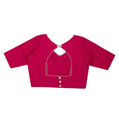 Fuchsia Pink Resham Blouse | Shop Now.