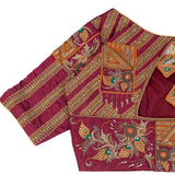Geometrical and Floral Fusion Blouse.