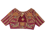 Geometrical and Floral Fusion Blouse.