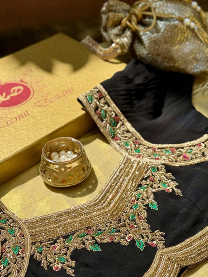 Sharvya Hand Embroidered Designer Blouse.