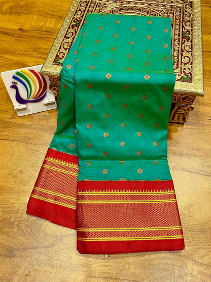 Raksha Kadiyal Paithani Saree | Kizmit Designs.