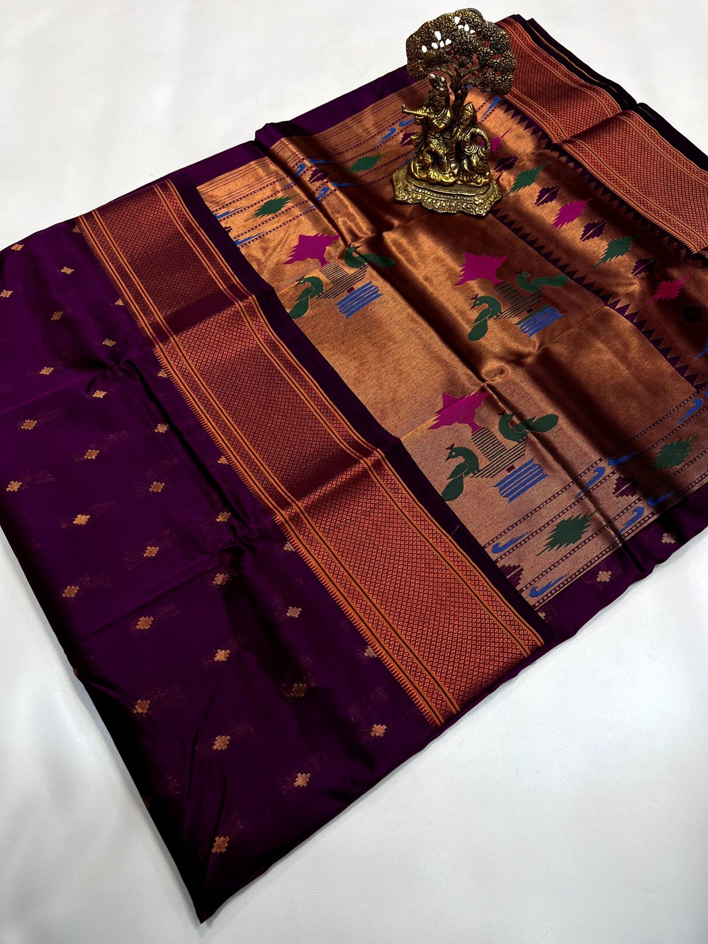 Crystal Kalanjali Paithani Saree - Kizmit Designs Store