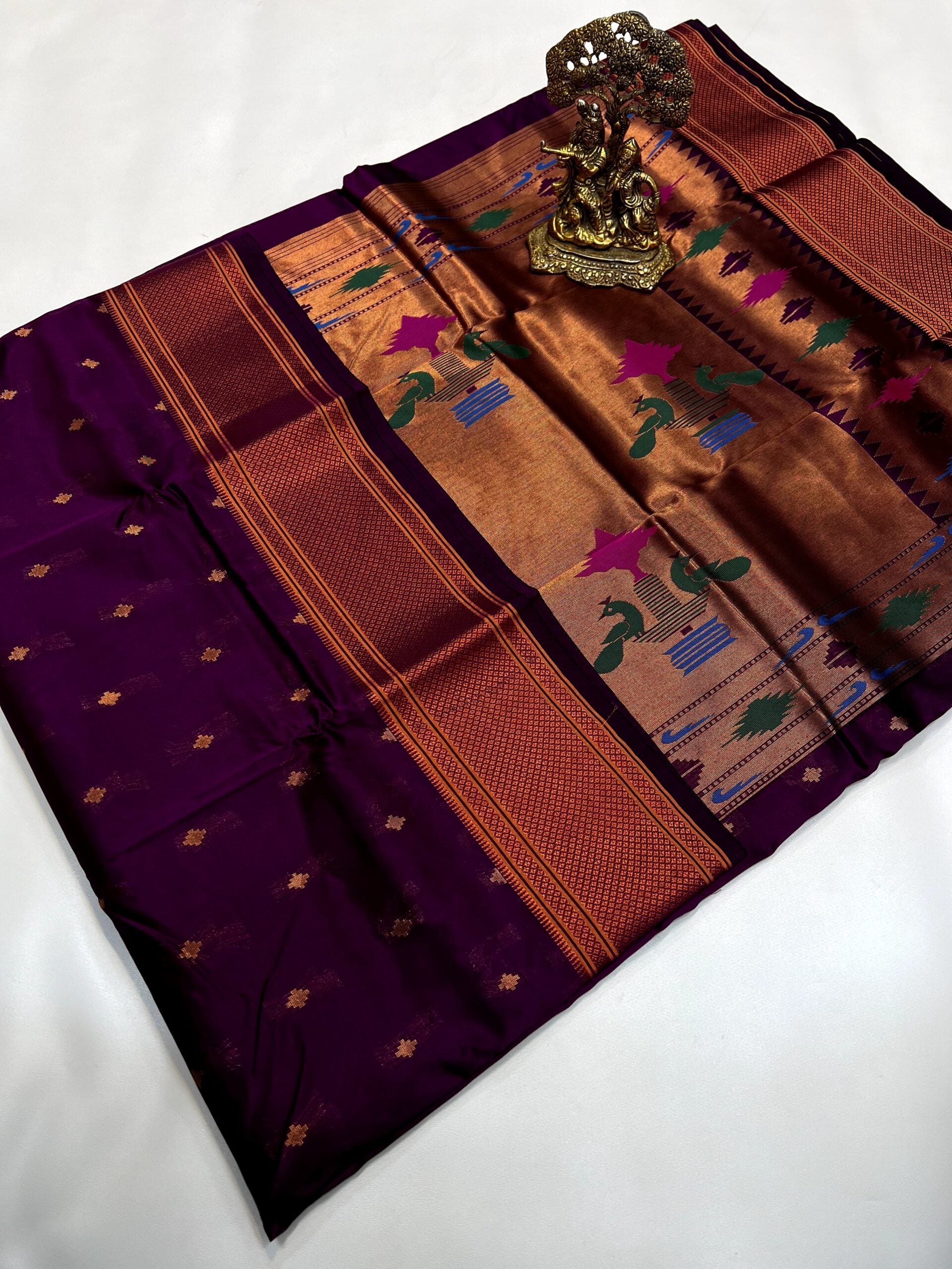 Crystal Kalanjali Paithani Saree - Kizmit Designs Store