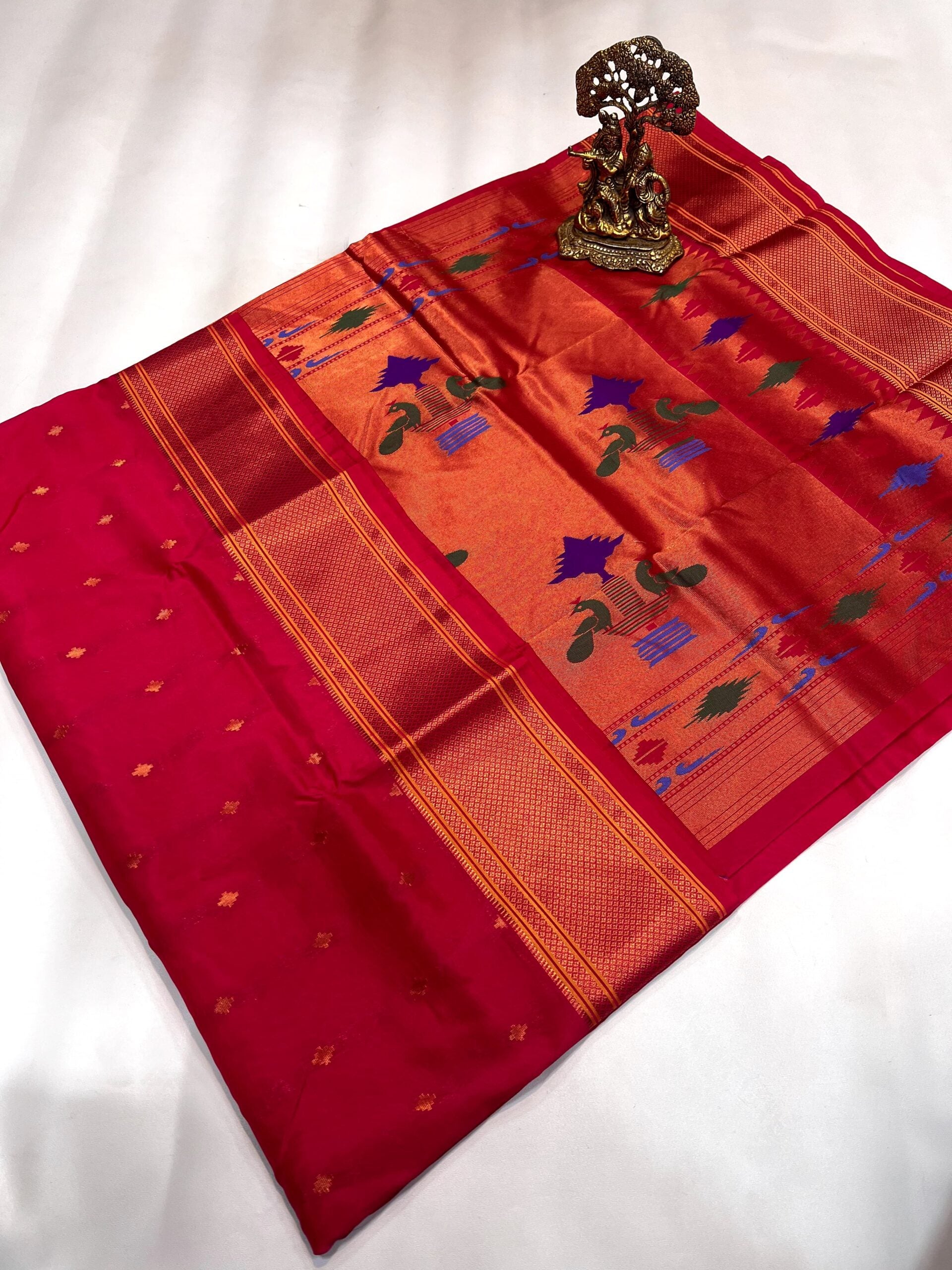 Crystal Kalanjali Paithani Saree - Kizmit Designs Store