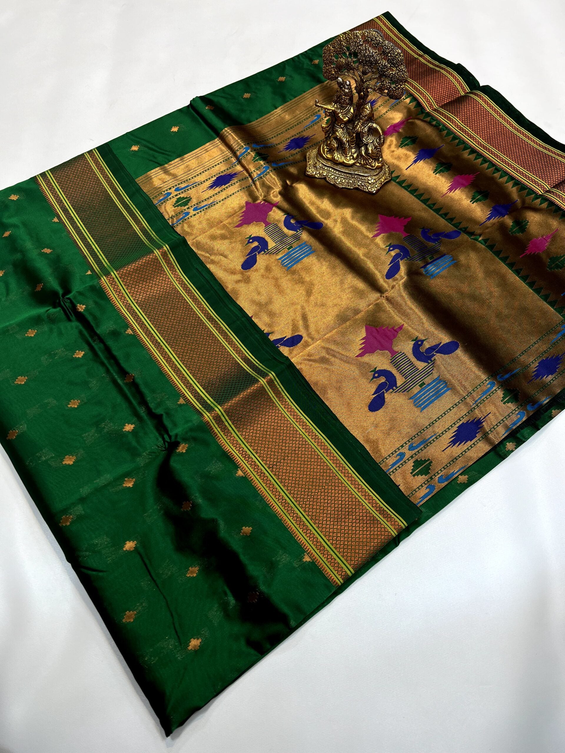 Crystal Kalanjali Paithani Saree - Kizmit Designs Store