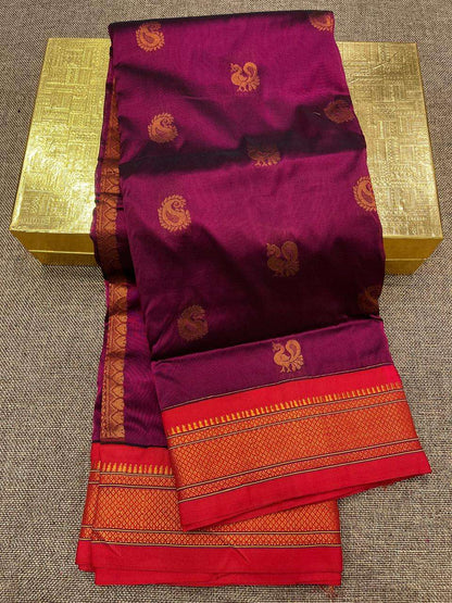 Semi Kadiyal Paithani Saree | Kizmit Designs.