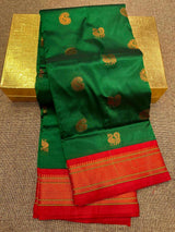 Semi Kadiyal Paithani Saree | Kizmit Designs.
