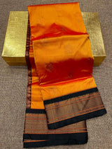 Semi Kadiyal Paithani Saree | Kizmit Designs.