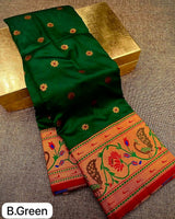 Peacock Lotus Paithani Saree | Shop Now.