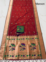 Single Muniya Paithani Saree | Shop Now.