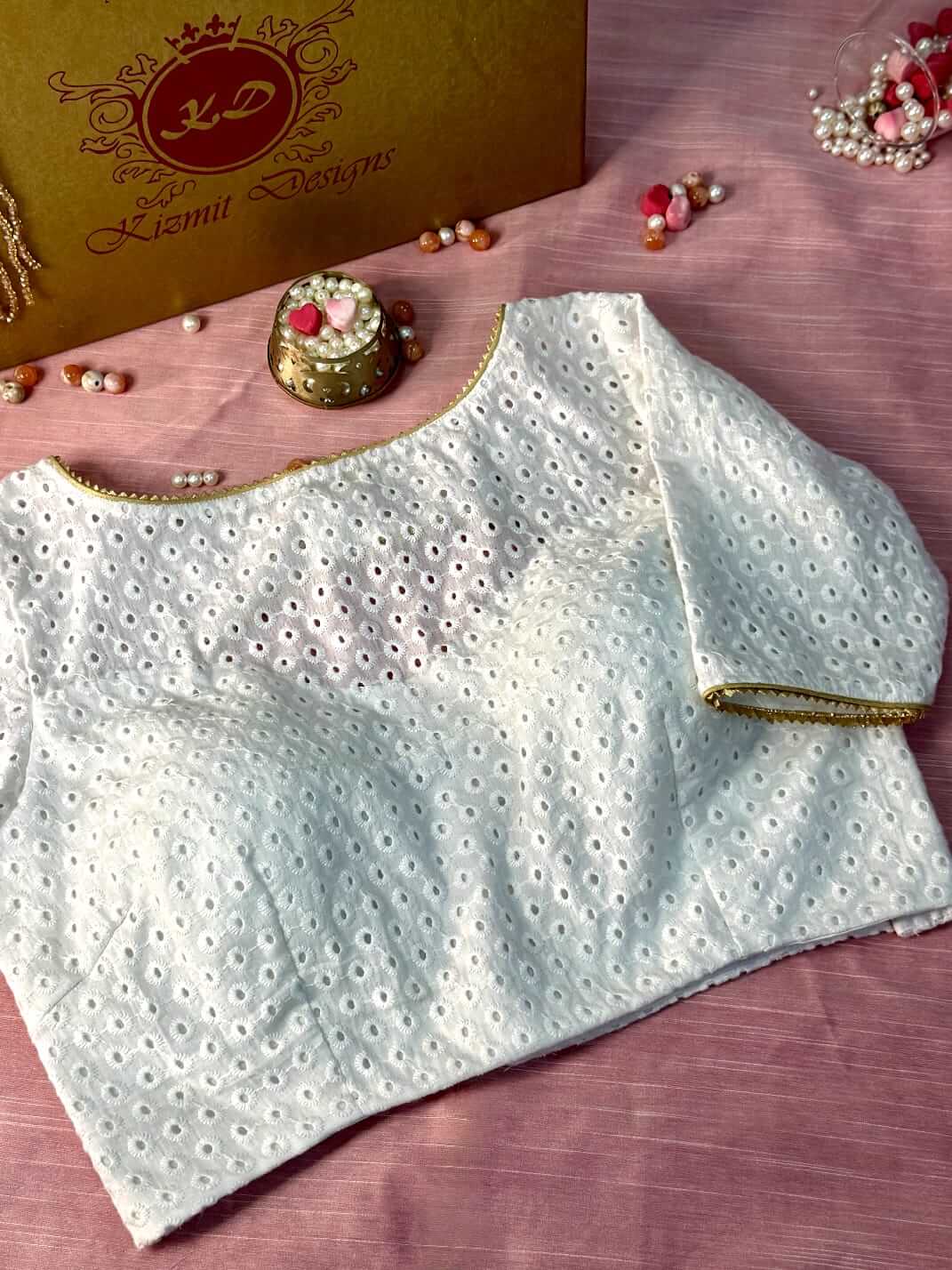 Roovya Hand Embroidered Designer Blouse.