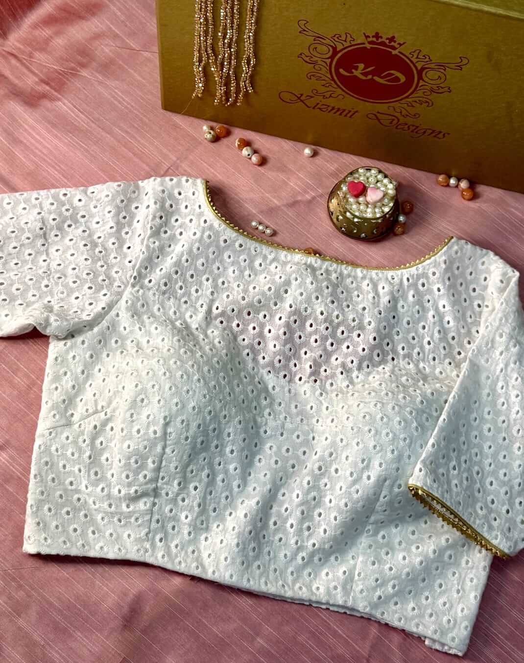 Roovya Hand Embroidered Designer Blouse.