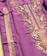 Blush Lavender Unstitched Cord Suit