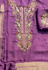 Blush Lavender Unstitched Cord Suit