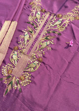 Blush Lavender Unstitched Cord Suit