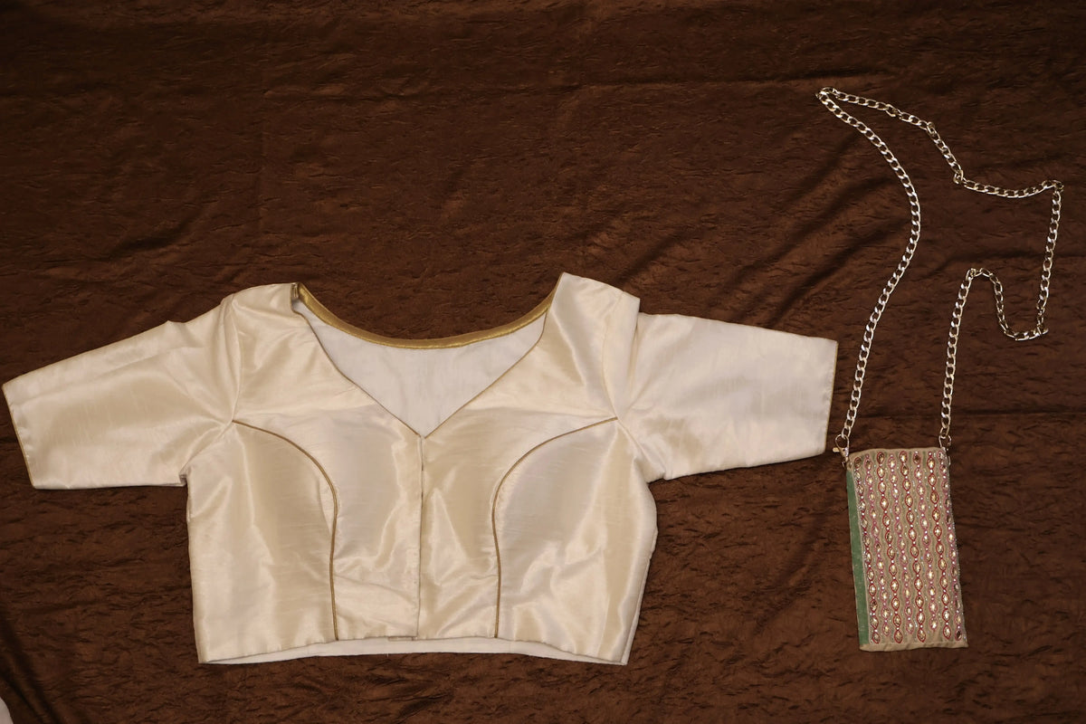 Dragon Embroidery Blouse and Sling Bag Bridal Set