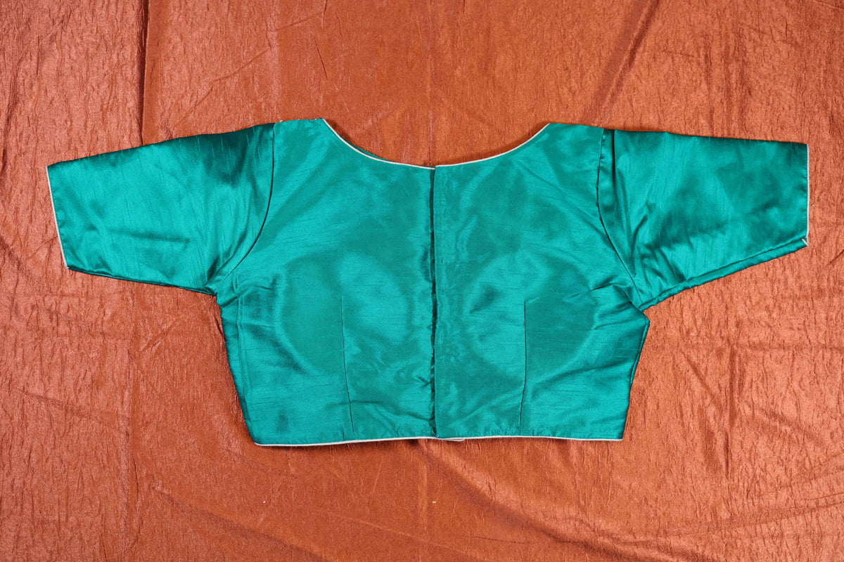 Hariyali Saaj Hand-Embroidered Blouse | Green Sequin Pearl Bridal