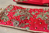 Gulaabi Khwaab Set | Red Embroidered Blouse and Sling Bag