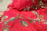 Gulaabi Khwaab Set | Red Embroidered Blouse and Sling Bag